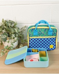 The Somewhere Co - Peppermint Large Square Silicone Bento Lunch Box