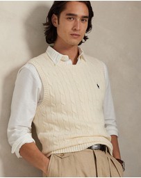 Polo Ralph Lauren - Cable-Knit Cotton Sweater Vest