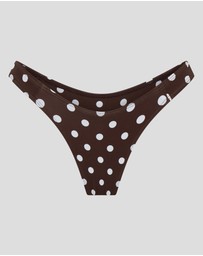 Vacay Swimwear - Verona Bottom Chocolate Polka