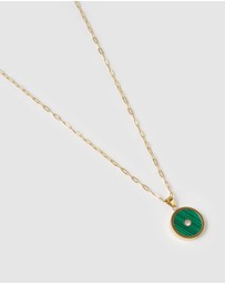 Arms Of Eve - Koda Gold Necklace - Malachite