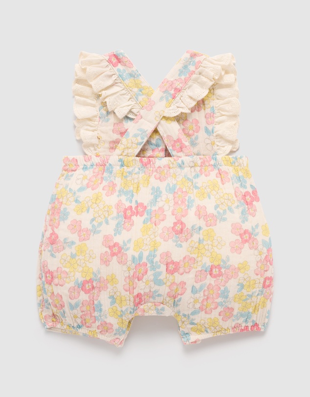 Purebaby - Floral Romper-Kids-Babies
