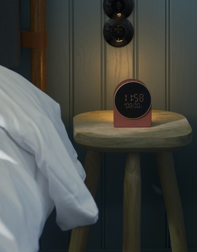 Kreafunk - Kreafunk Ivy Alarm Clock W/ Bluetooth Speaker - Terracotta
