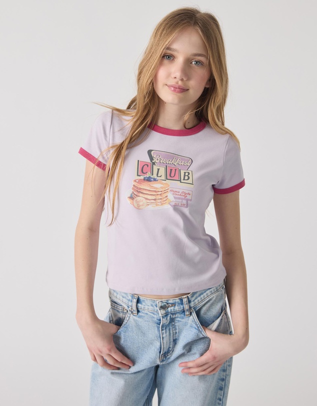 Decjuba Kids - Cropped Ringer Tee - Teens
