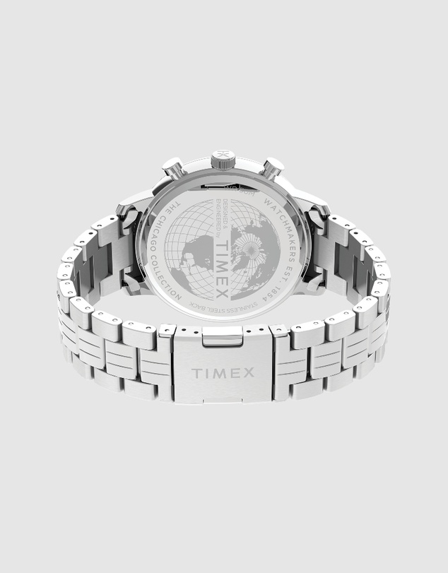 TIMEX - Chicago Chron Black Dial & Silver Tone