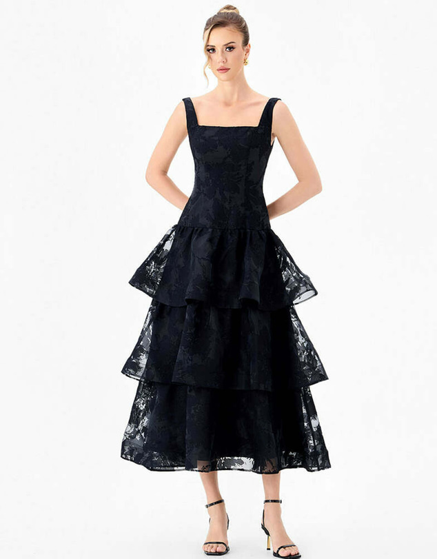 Bariano - Besty Squared Tiered Midi