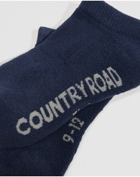 Country Road - Organically Grown Cotton Blend Cushion Sock Pack Of 3