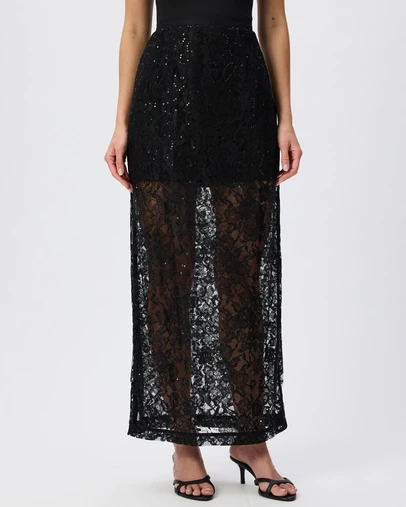 Tussah - Lauren Sequin Lace Maxi Skirt