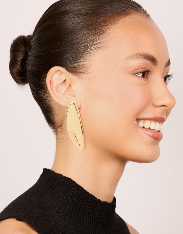 Lovisa - Waterproof Gold Plated Stainless Steel Shield Stud Earrings