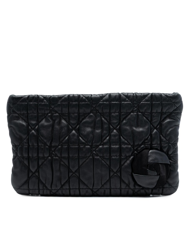 Pre-Loved by Azura Reborn - Pre-Loved Calfskin Cannage Rose Clutch