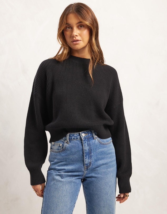 AERE - Cotton Cashmere Blend Relaxed Jumper