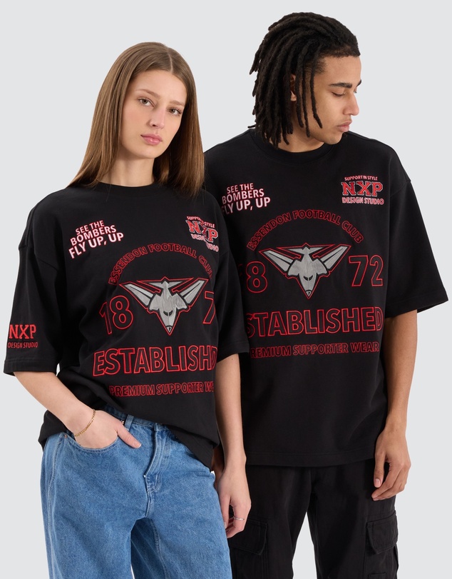 Nena & Pasadena - Essendon Mega Loop Back Tee
