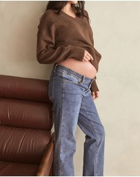 Soon Maternity - Recycled Cashmere V-Neck Sweater
