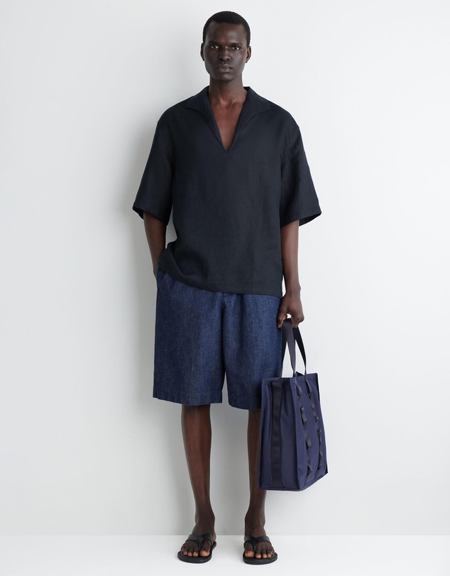 COS - Open-Collar Linen Shirt
