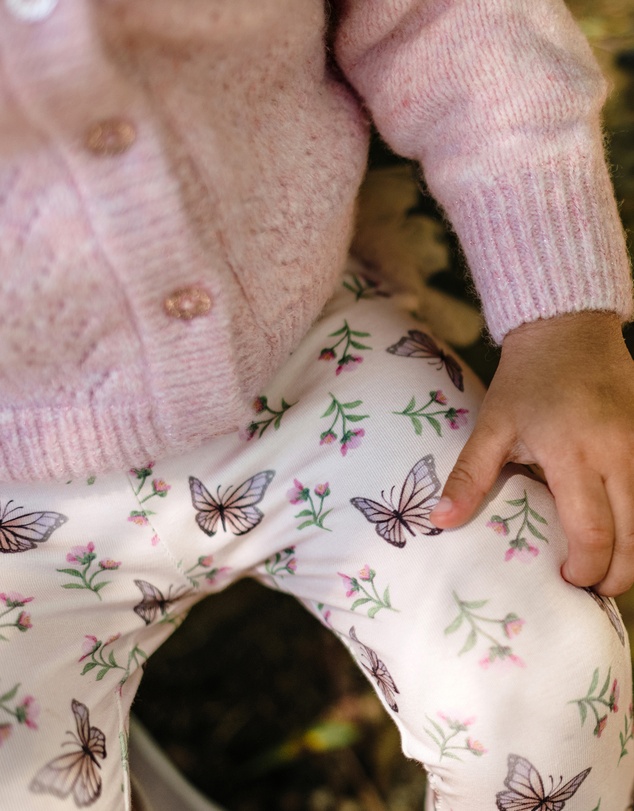 Fleur Harris - Dancing Butterflies Fabulous Frilled Legging in Pearl