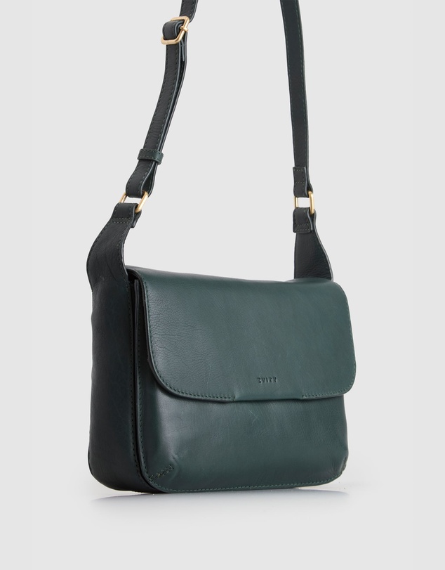 Evity - Sofia Leather Flap Crossbody Bag