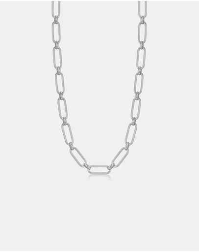 Ania Haie - Ania Haie Silver Cable Connect Chunky Chain Necklace