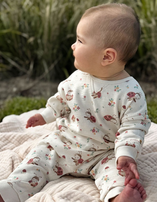 Purebaby - Fleecy Track Growsuit -Kids-Babies