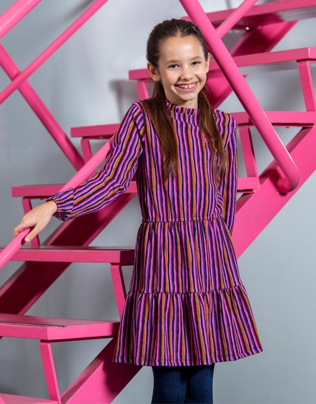 B.Nosy - Dalia Organic Long Sleeve Dress - Kids-Teens
