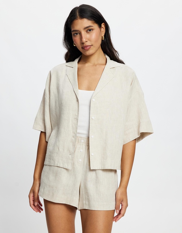 White By FTL - Bay Linen Shirt