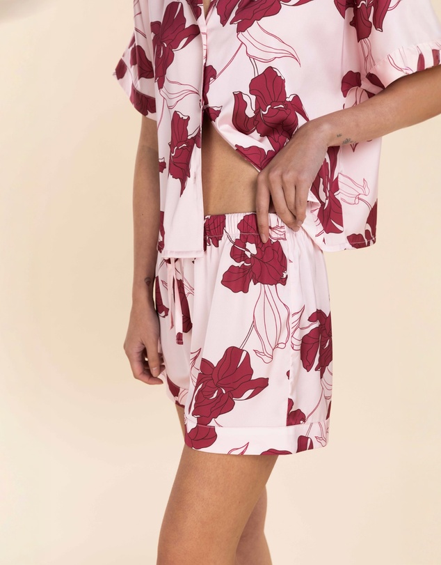 Gingerlilly - Freya Recycled Silky Satin Short Set
