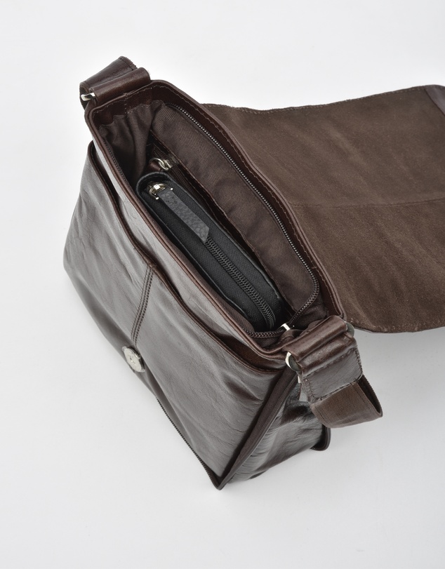 Cobb & Co - Notting Jr. Leather RFID Expandable Satchel