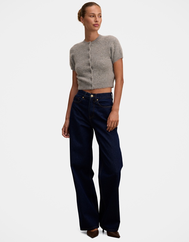 Forever New - Juniper Button Through Knitted T-shirt