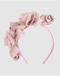Max Alexander - Sinamay Curls Pink Fascinator