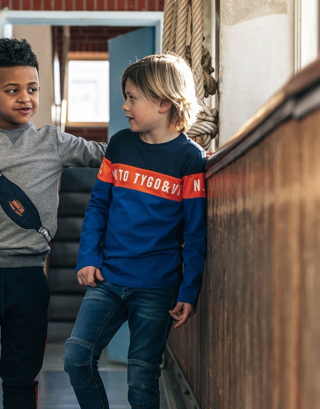 TYGO&vito - Long Sleeve Colour Block Tee - Kids-Teens