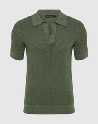 Oxford - Huck Lined Knitted Polo