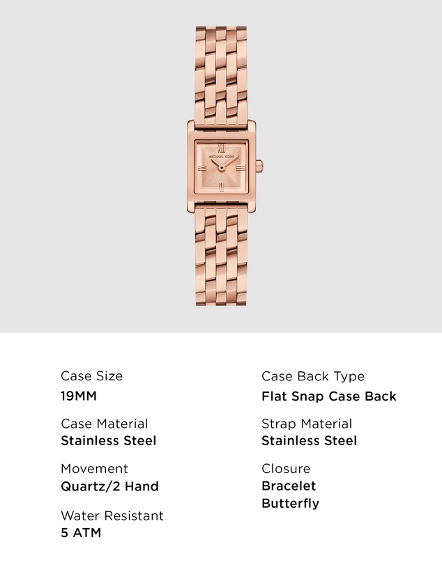 Michael Kors - Georgie Rose Gold Analogue Watch