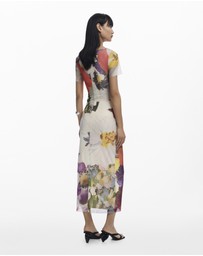 Desigual - Midi Tulle Dress with Flowers