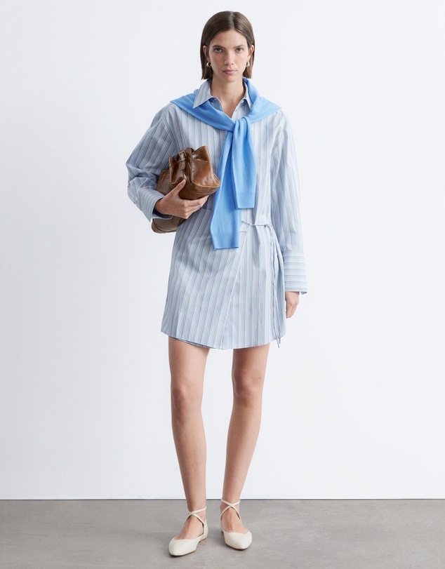 & Other Stories - Wrap Shirt Mini Dress