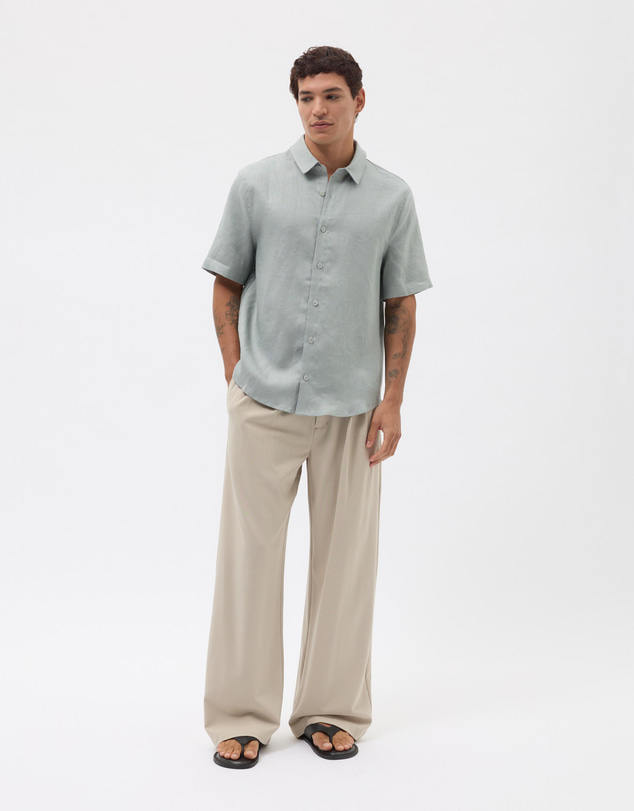 AERE - Euro Resort Linen Ss Shirt