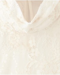 M.N.G - Ruffled Embroidered Blouse