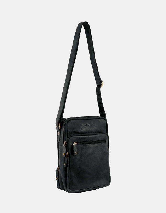 Pierre Cardin - Pierre Cardin Rustic Leather Cross Body Bag