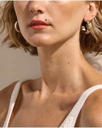 Skagen - Moderne Stak Gold Earring