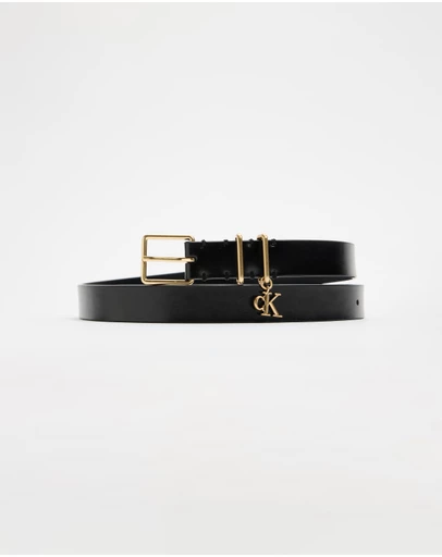 Calvin Klein - 2.5cm Monogram Charm Keeper Belt