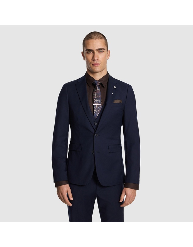 yd. - Atlas Wool Blend Slim Suit Jacket