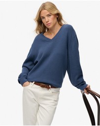Superdry - Oversized V Neck Jumper