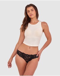 Bras N Things - Bethany Essentials Brazilian Knicker - Black