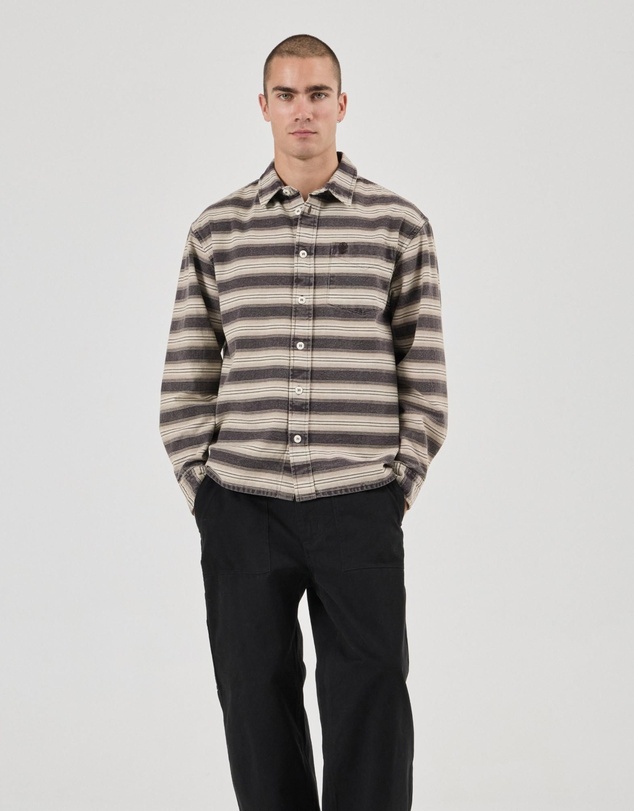 Rolla's - Meridian Stripe Long Sleeve Shirt