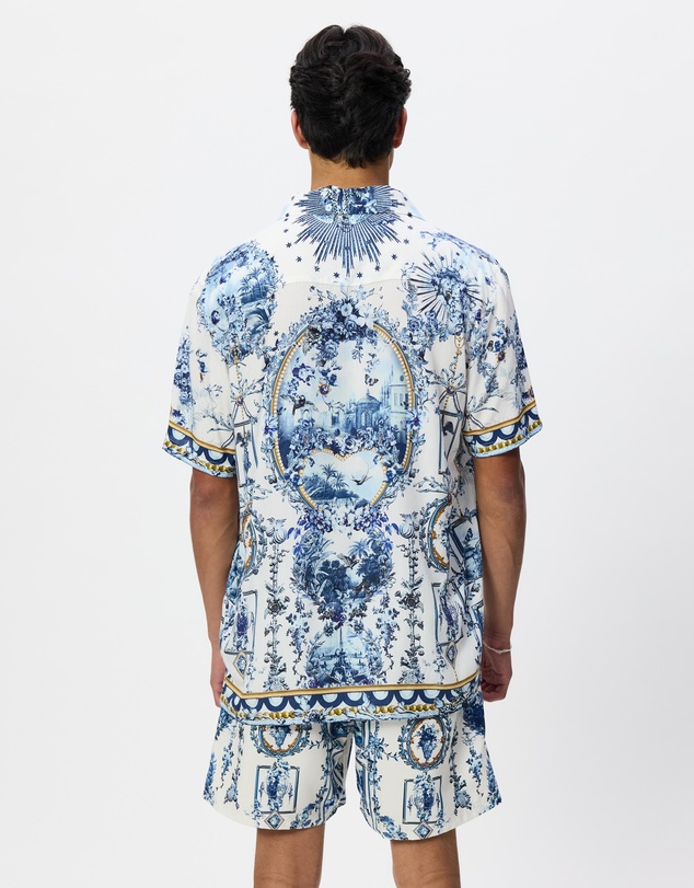 Camilla - Short Sleeve Camp Collared Shirt