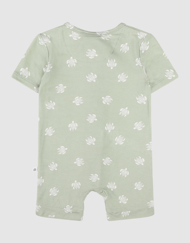 Kynd Baby - Essential Short Sleeve Onesie in Turtle