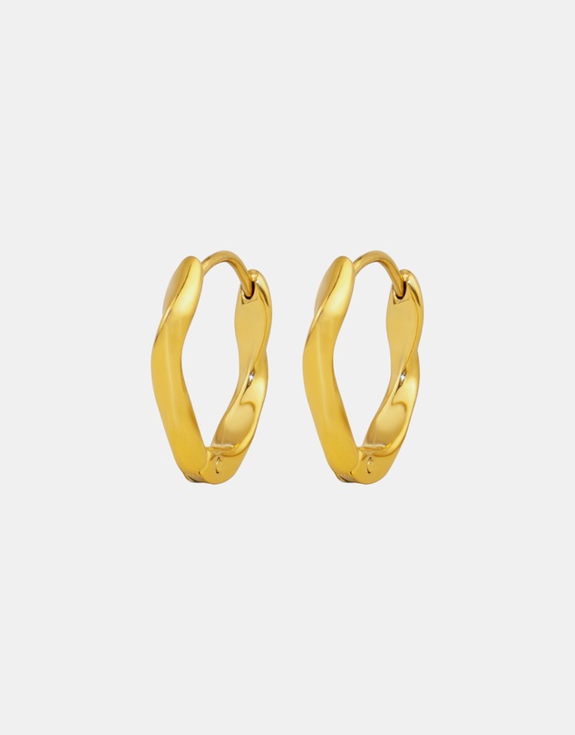 Zoe Olivia - Waterproof Muse Twist Hoop Earrings