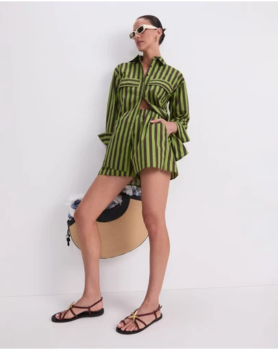Sportscraft - Tara Stripe Cotton Short