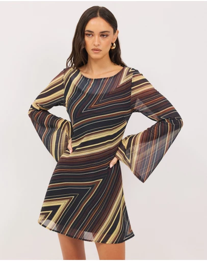 Calli - Lola Long Sleeve Mini Dress