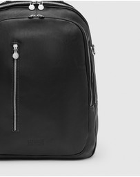 Republic of Florence - The Belfast Matt Black Laptop Backpack