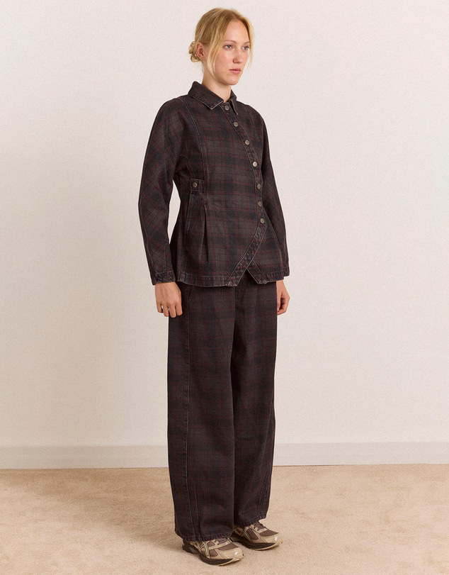 Damson Madder - Erika Check Jeans