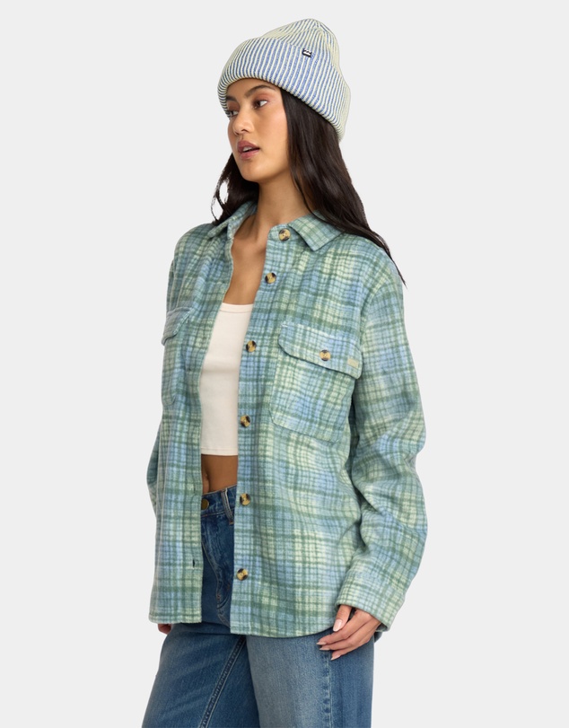 Billabong - Womens Forge Fleece Flannel Shirt