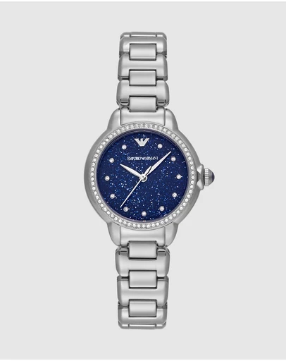 Emporio Armani - Silver Tone Analogue Watch